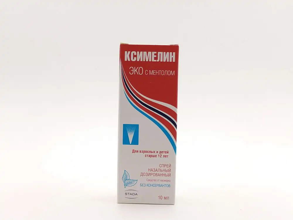 Ксимелин эко ментол 0,1% назал спрей 10мл - фото 2