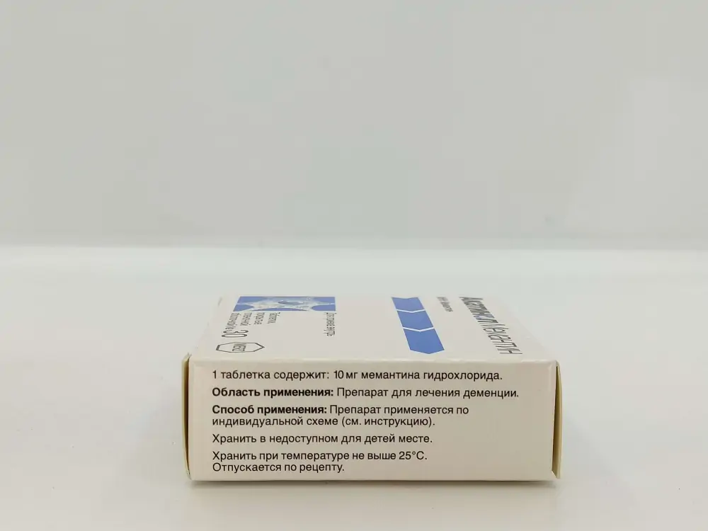 Акатинол мемантин 10мг таблетки 30шт - фото 2