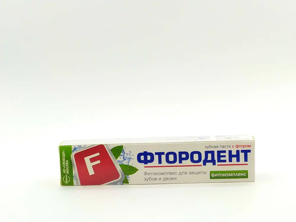 Фтородент зубная паста фитокомплекс 62г - фото 1