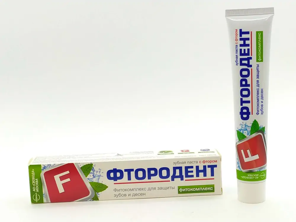 Фтородент зубная паста фитокомплекс 62г - фото 4