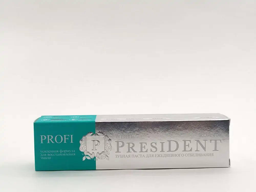 Президент зубная паста профи уайт 50мл - фото 1