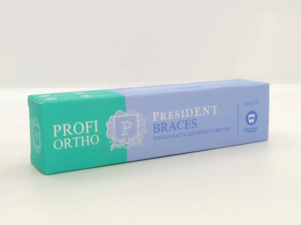 Президент зубная паста профи орто для брекетов 50мл