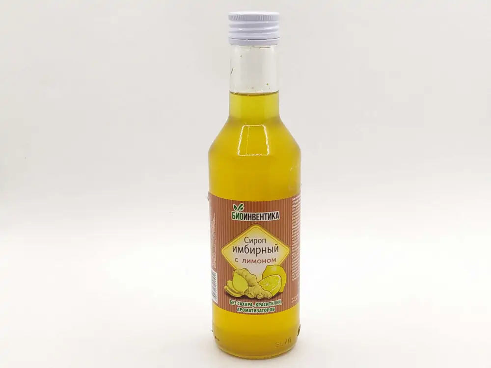 Имбирь с лимоном на фруктозе сироп 250мл