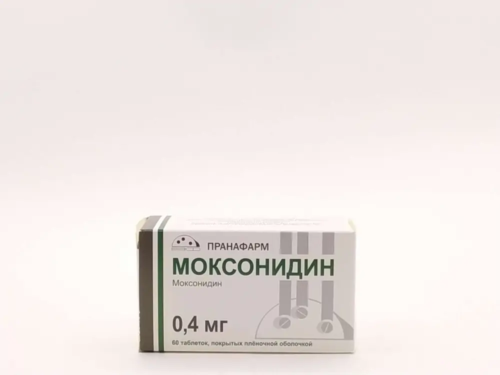 Моксонидин 0,4мг таб №60 - фото 1