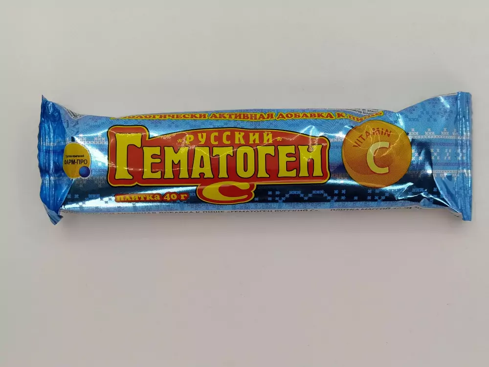 Гематоген русский витамин С 40г