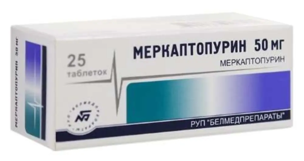 Меркаптопурин 50мг таб №25 - фото 4