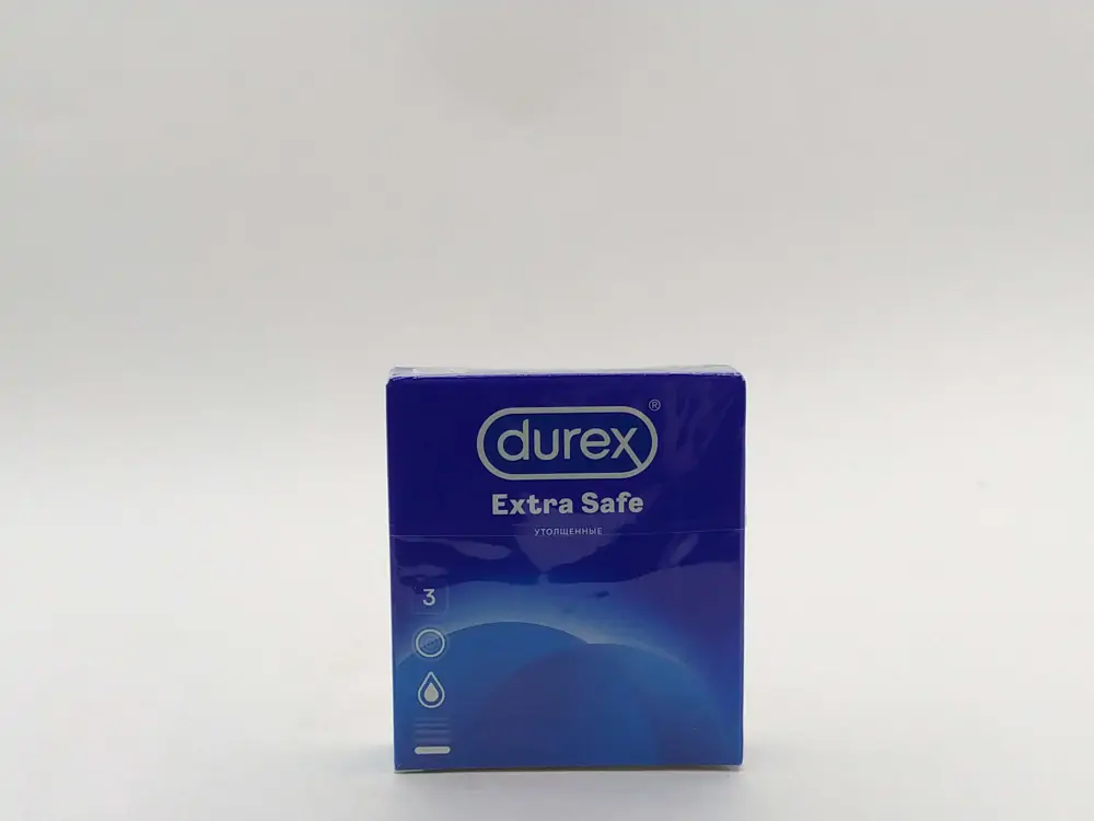 Презервативы Дюрекс Extra Safe гладкие, утолщенные №3