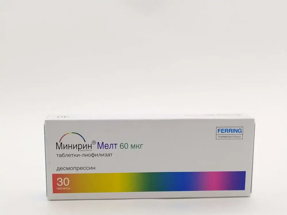 Минирин мелт. Минирин мелт 60 мкг. Минирин мелт 120. Десмопрессин 60 мкг. Минирин 240 мкг.
